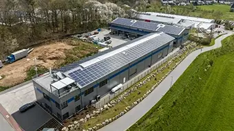 Photovoltaikanlage am Standort der Joest Abrasives GmbH